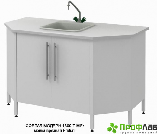 Мойка лабораторная торцевая СОВЛАБ к островным столам